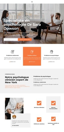 Créateur De Site Web Prêt À L'Emploi Pour Aide Psychologue Qualifiée