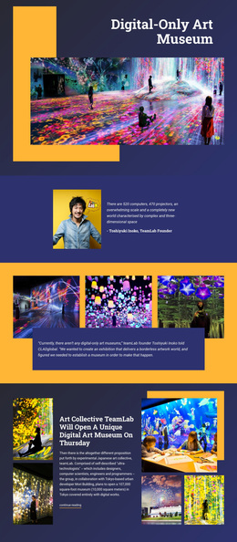 Digital Art Museum - Page Template