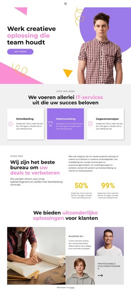 We Kiezen Voor Een Individuele Aanpak - HTML-Paginasjabloon