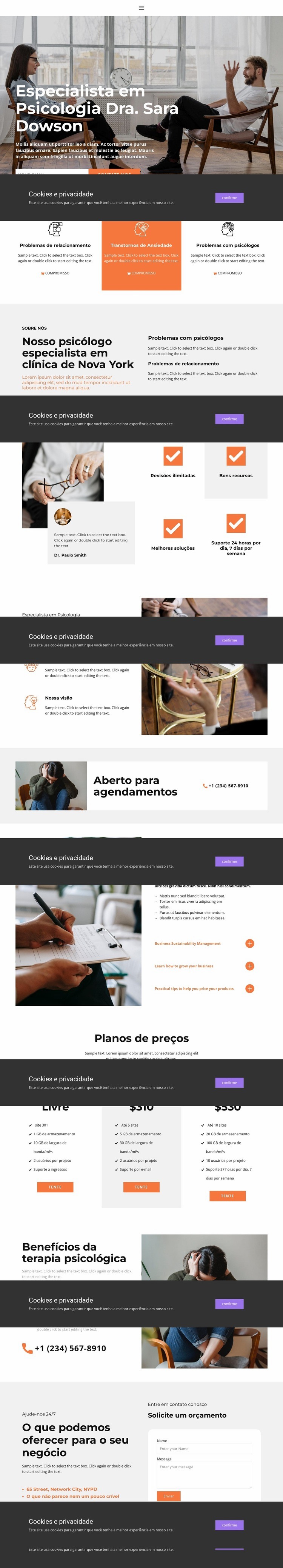 Ajuda de psicólogo qualificado Construtor de sites HTML