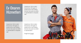 Sıhhi Tesisat Onarımları Için HTML Sayfası