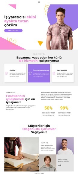 Bireysel Bir Yaklaşım Seçiyoruz - Tek Sayfalık Web Sitesi Şablonu