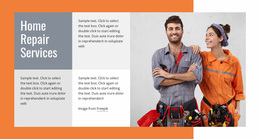 HTML Page For Plumbing Repairs