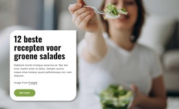 Beste Recepten Voor Groene Salades - Sjabloon Voor Bestemmingspagina'S