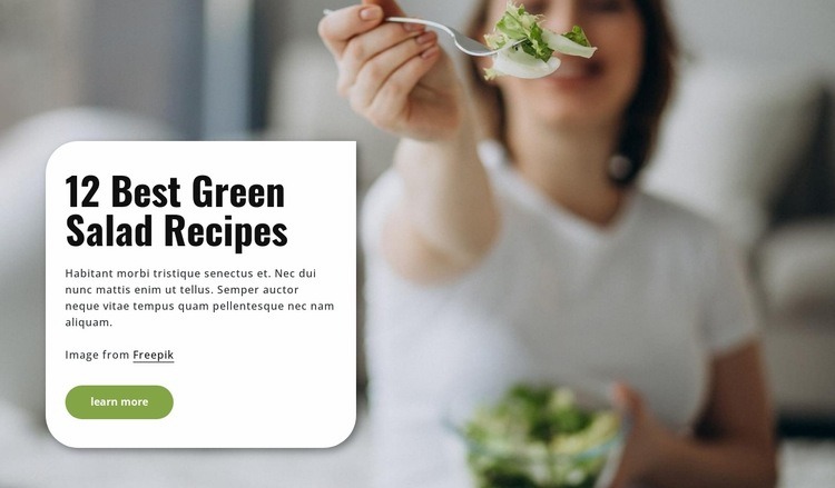 Best green salad recipes Squarespace Template Alternative