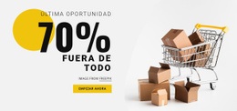 70% Venta: Plantilla HTML5 Adaptable