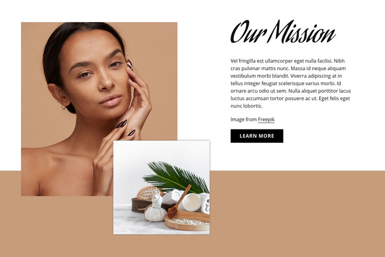 Beauty & spa salon Homepage Design
