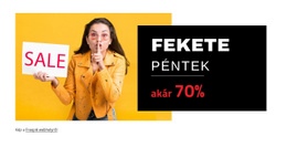 Fekete Péntek Értékesítés