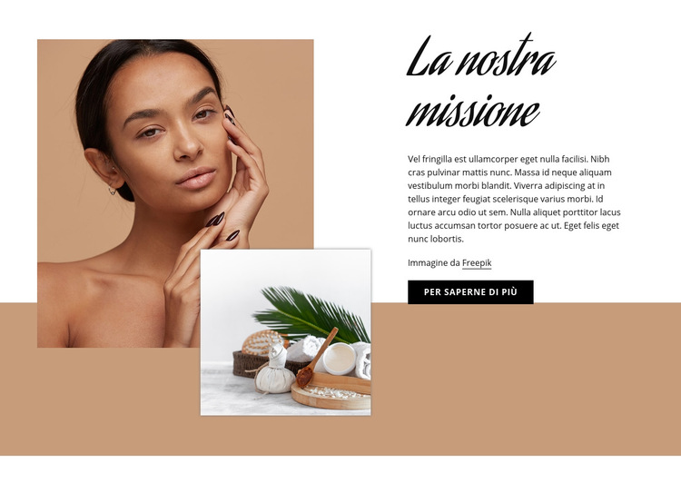 Salone di bellezza e spa Modello di sito Web