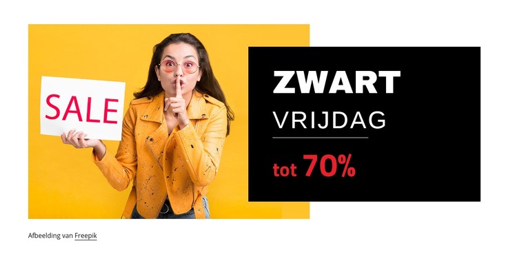 Black Friday-verkoop CSS-sjabloon