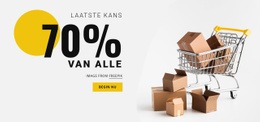 70% Verkoop