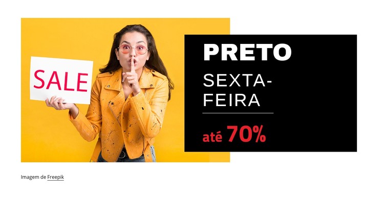 Liquidação da Black Friday Template CSS