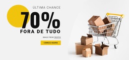 Modelo HTML5 Incrível Para Venda De 70%