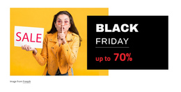 Black Friday Sales - Design HTML Page Online