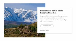 Reisen Macht Dich Zu Einem Besseren Menschen - Benutzerdefinierte Joomla-Vorlage