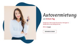 Autovermietungen - Mehrzweck-Webdesign