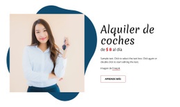 Alquiler De Coches - Maqueta De Sitio Web Gratuita