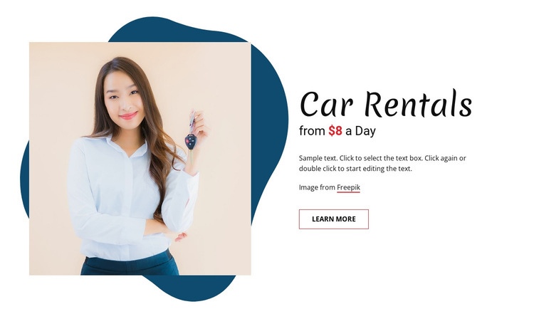 Car rentals Html Code Example