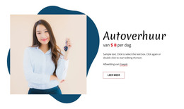 Autoverhuur - HTML-Websitesjabloon