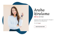 Araba Kiralama - HTML Web Sitesi Şablonu