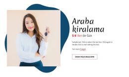Araba Kiralama - HTML Page Creator