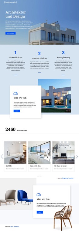 Architektur Und Design - HTML Template Builder