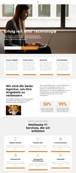 Was Ist Erfolg - Vorlage HTML5, Responsive, Kostenlos