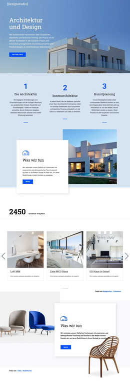 WordPress-Site Für Architektur Und Design