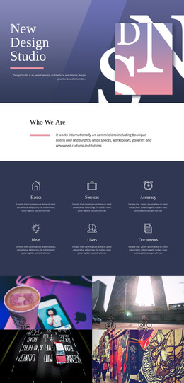 Exceptional web art Website Template