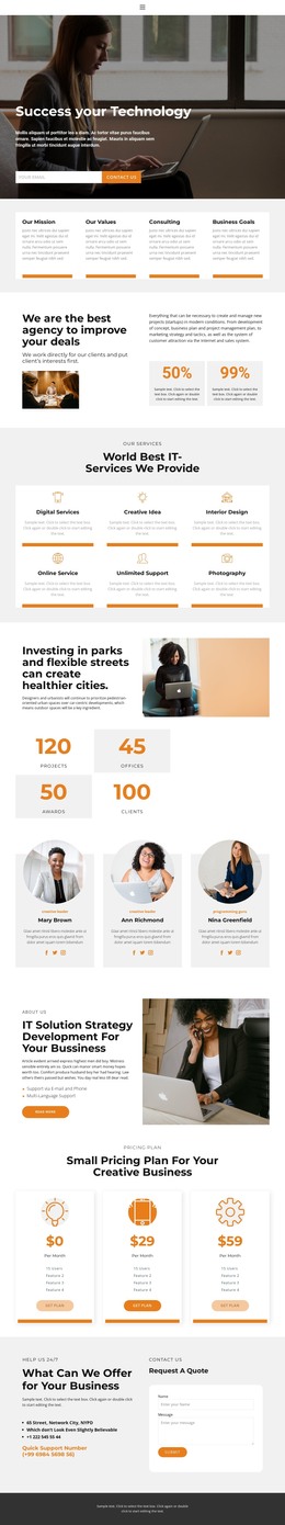 Success HTML Templates | Nicepage