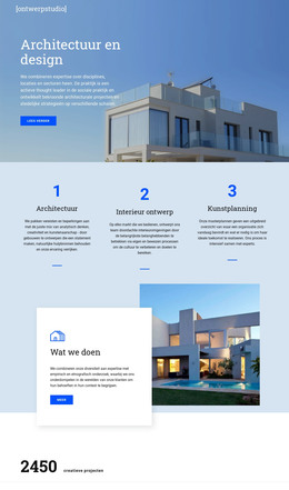 Architectuur En Design - HTML-Paginasjabloon