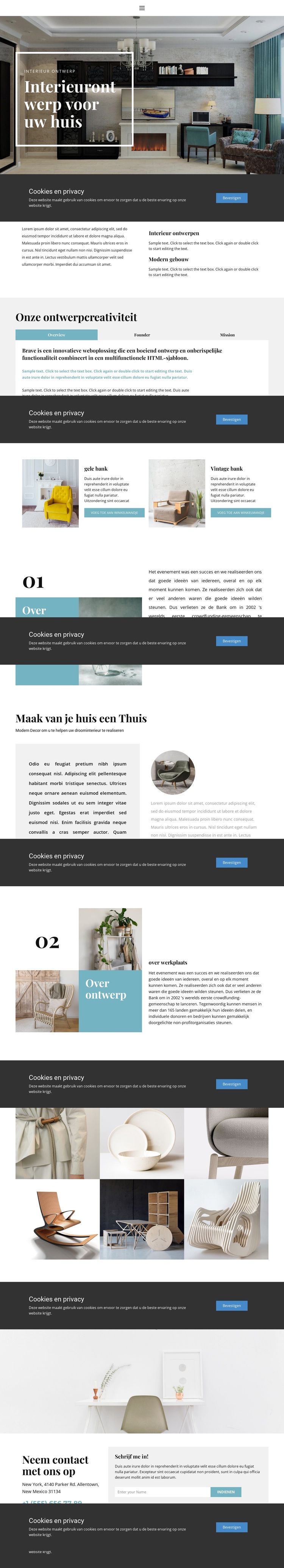 Praktisch interieur WordPress-thema