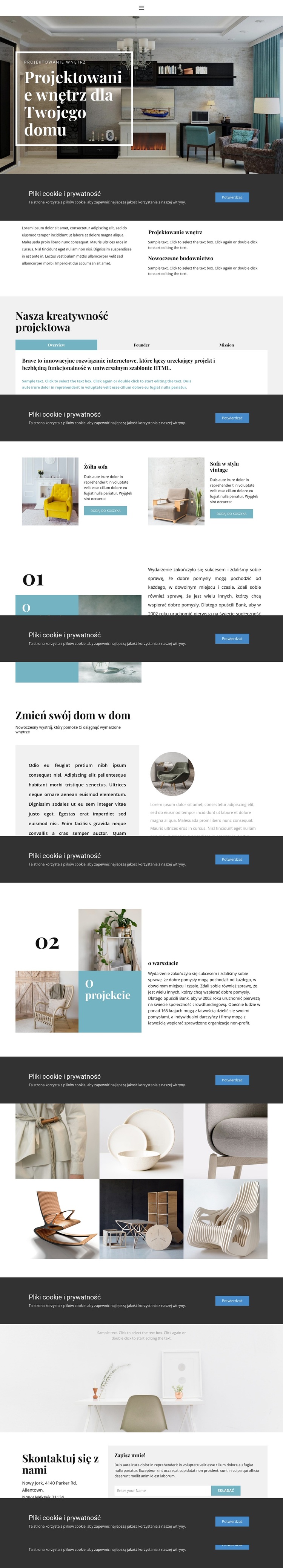 Praktyczne wnętrze Motyw WordPress