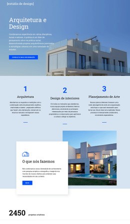 Arquitetura E Design - HTML Template Builder