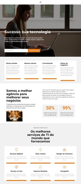 O Que É Sucesso - Código Do Modelo HTML