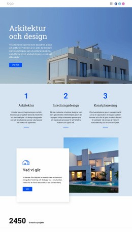 Arkitektur Och Design Gratis CSS-Webbplatsmall