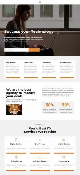 What Is Success - Simple Landing Page
