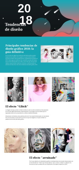 La Página De Destino Más Creativa Para Tendencias De Diseño