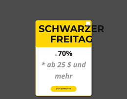 Schwarzer Freitag Gelbes Popup #Wordpress-Themes-De-Seo-One-Item-Suffix