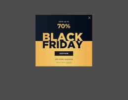 Black Friday Popup With Image Background Shopping Cart