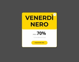 Popup Giallo Venerdì Nero - Build HTML Website