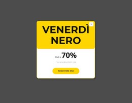 Popup Giallo Venerdì Nero #Templates-It-Seo-One-Item-Suffix