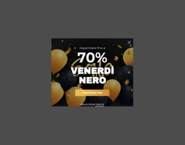 Popup Del Venerdì Nero - Modello HTML5 Reattivo
