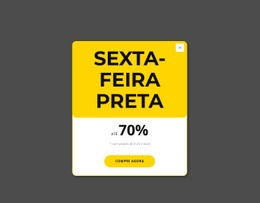Pop-Up Preto Sexta-Feira Amarela #Website-Builder-Pt-Seo-One-Item-Suffix