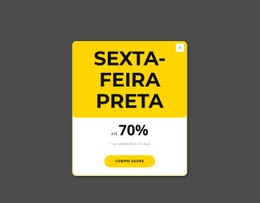 Pop-Up Preto Sexta-Feira Amarela - Build HTML Website
