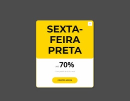 Pop-Up Preto Sexta-Feira Amarela Centro De Ajuda