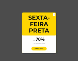 Pop-Up Preto Sexta-Feira Amarela Construtor Joomla
