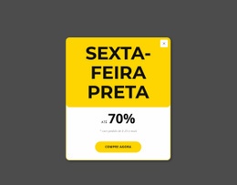 Pop-Up Preto Sexta-Feira Amarela Plug-Ins Do Wordpress