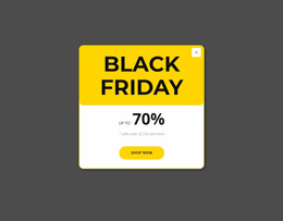 Black Friday Yellow Popup Online Fashion