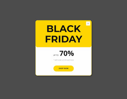 Black Friday Yellow Popup Product For Users